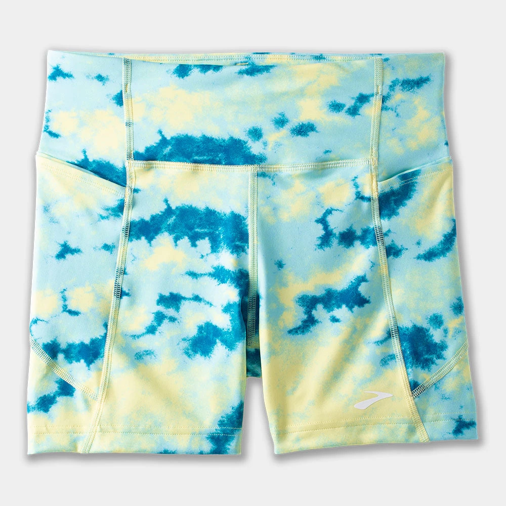 Brooks Moment 5" Short Tight Women's Tie Dye 1 Brooks Moment 5" Short Tight Women's Tie Dye
