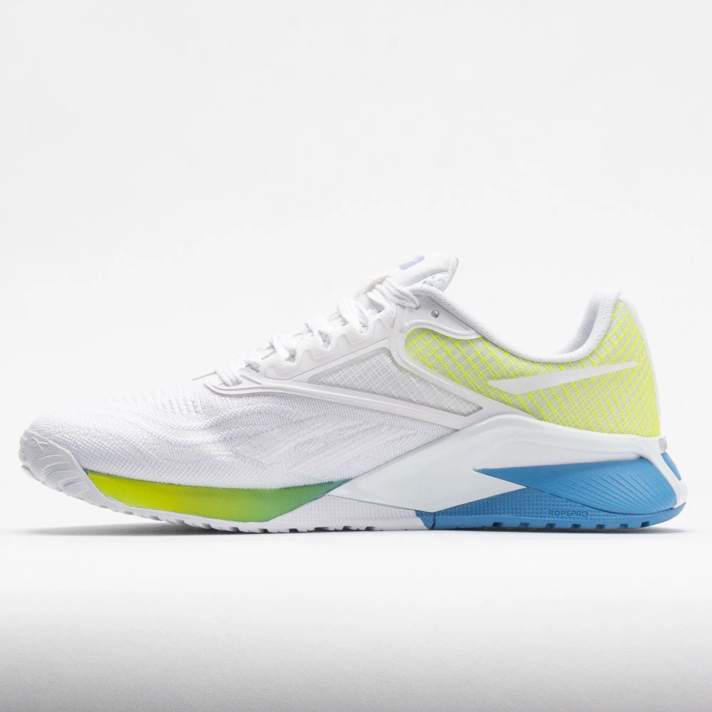 Reebok Nano X2 Women's White/Essential Blue/Acid Yellow 2 Reebok Nano X2 Women's White/Essential Blue/Acid Yellow - Image 2