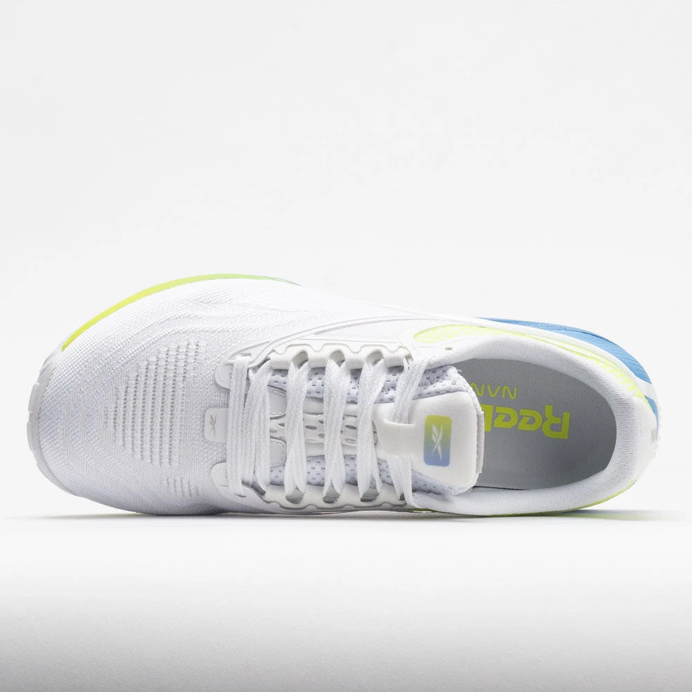 Reebok Nano X2 Women's White/Essential Blue/Acid Yellow 3 Reebok Nano X2 Women's White/Essential Blue/Acid Yellow - Image 3