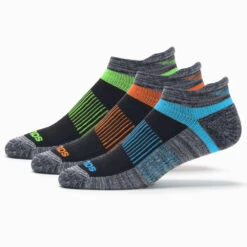 Saucony Inferno No Show Tab Socks 3 Pack -Brooks Shop 650965 066 1