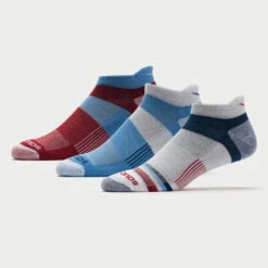 Saucony Inferno No Show Tab Socks 3 Pack -Brooks Shop 650965 465 1