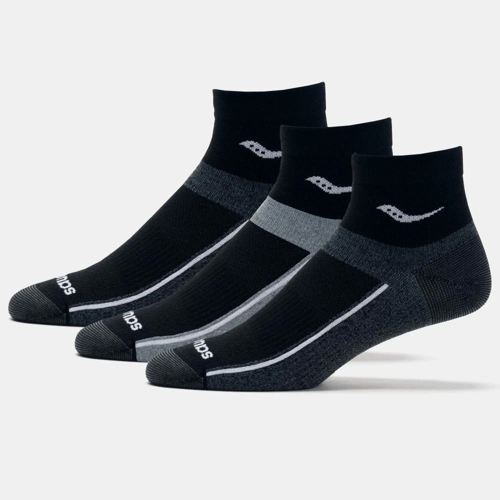 Saucony Inferno Ultralight Quarter Socks 3 Pack 1 Saucony Inferno Ultralight Quarter Socks 3 Pack