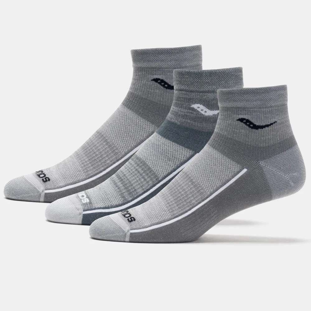 Saucony Inferno Ultralight Quarter Socks 3 Pack 2 Saucony Inferno Ultralight Quarter Socks 3 Pack - Image 2