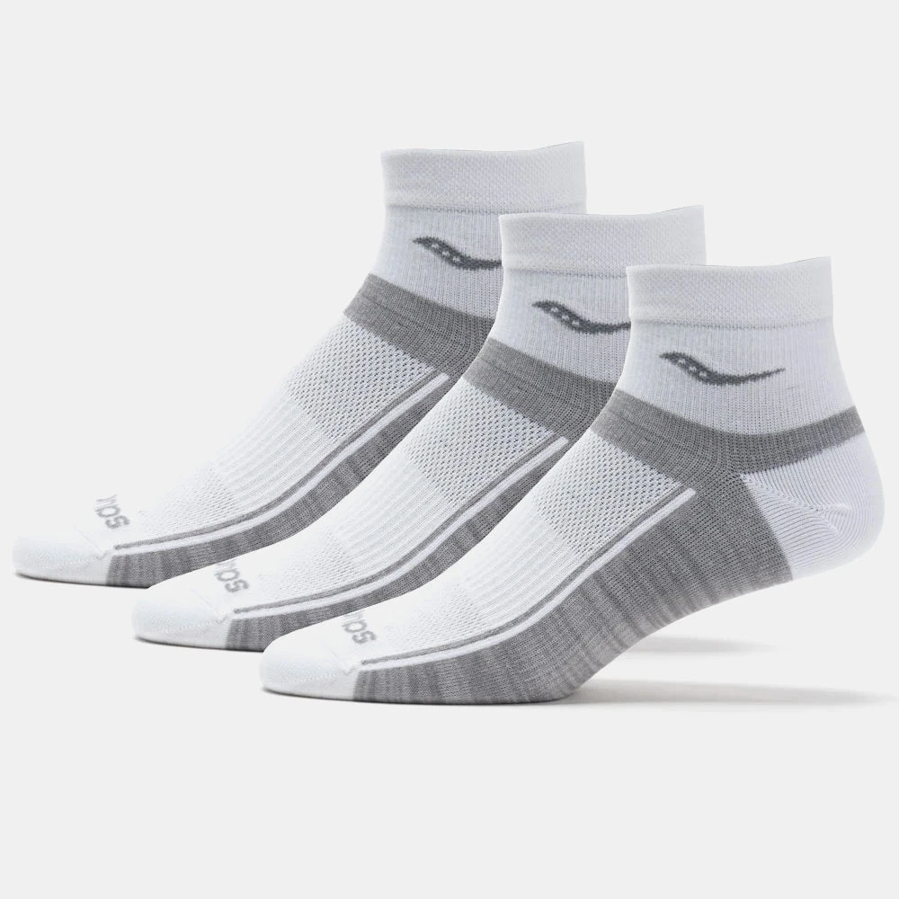 Saucony Inferno Ultralight Quarter Socks 3 Pack 3 Saucony Inferno Ultralight Quarter Socks 3 Pack - Image 3