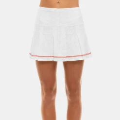 Lucky In Love The Whites Long Micro Tuck Pleat Skirt Women's -Brooks Shop 758072 166 1