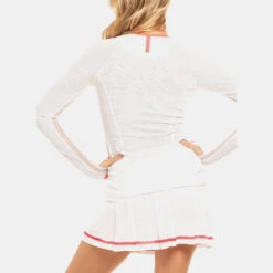 Lucky In Love The Whites Raglan Zip Long Sleeve Women's -Brooks Shop 758074 166 2